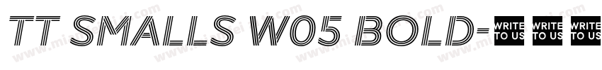 TT Smalls W05 Bold字体转换